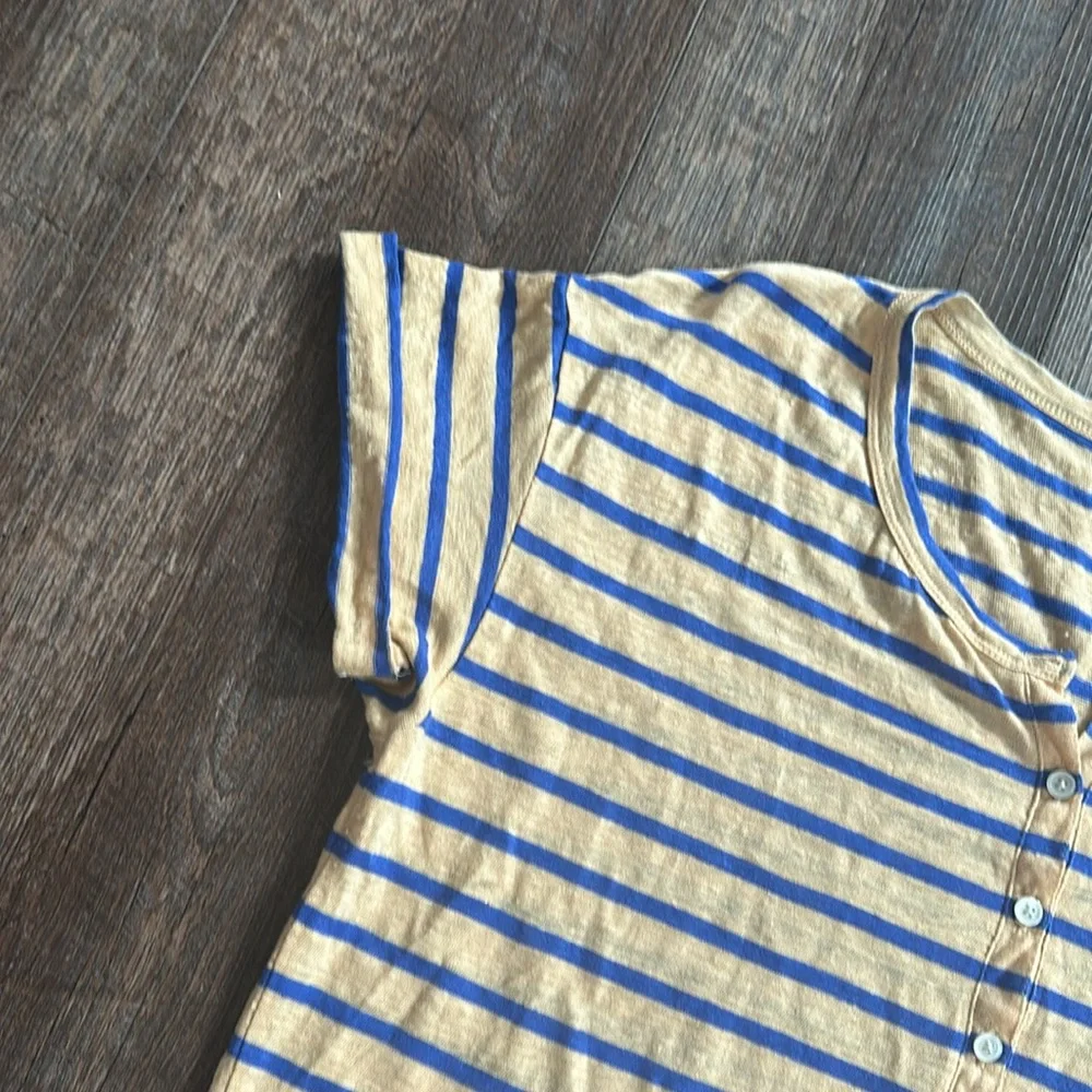 J. Crew Rolled Cuff Henley T-shirt